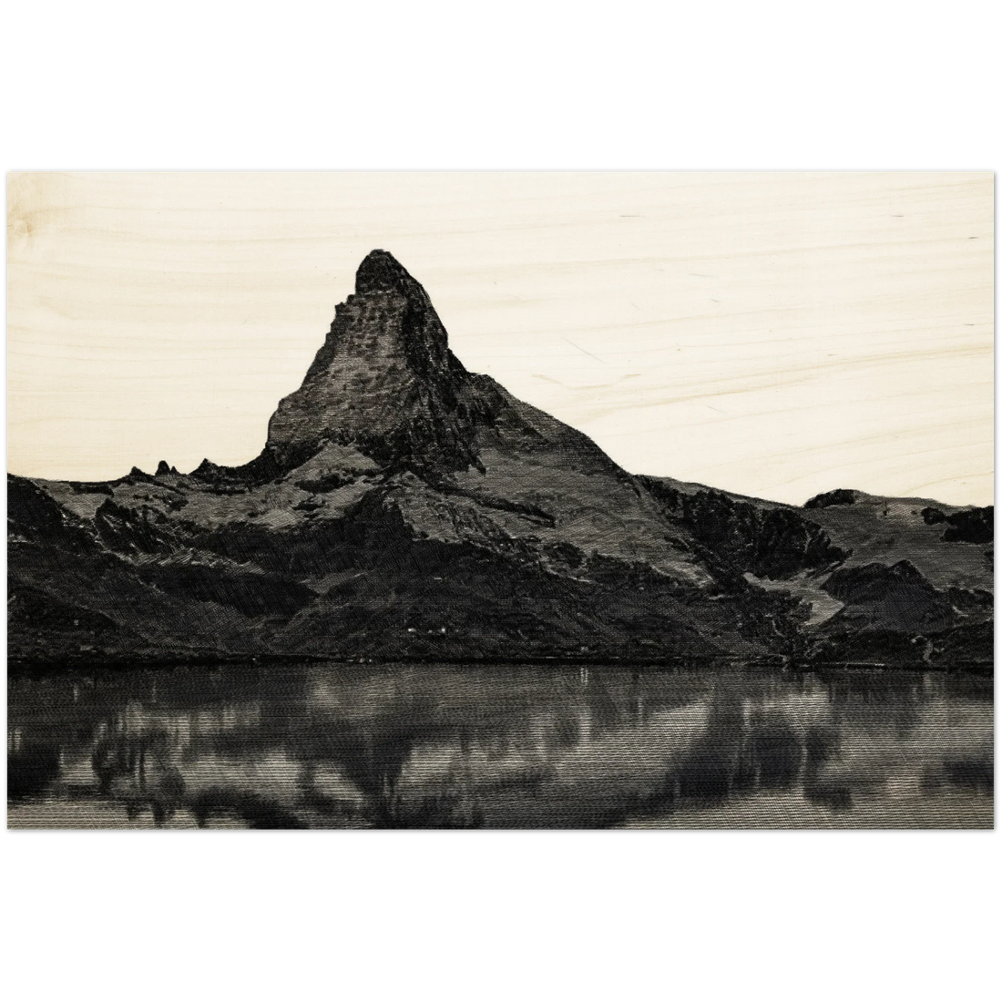 The Sovereign Summit — cross-hatch illustration of the Matterhorn by Paschar