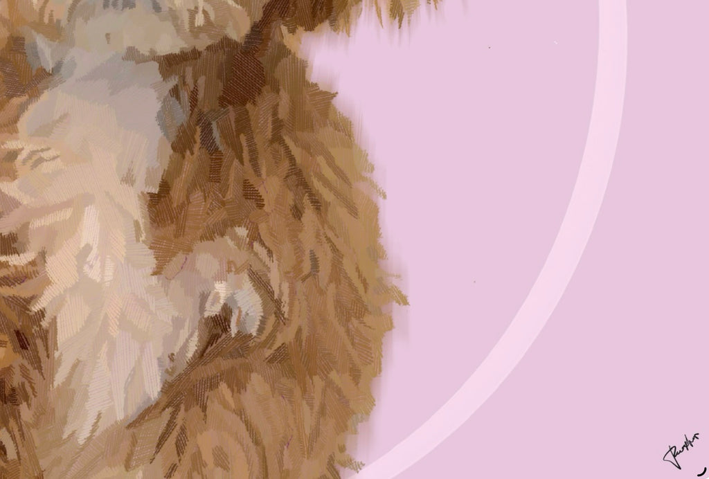Faithful Friend — Pink — Framed